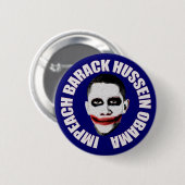 Klagen Sie Obama an Button (Vorne & Hinten)