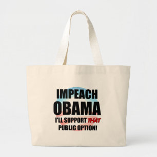 Klagen Sie Obama an Jumbo Stoffbeutel