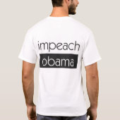 Klagen Sie Obama an T-Shirt (Rückseite)