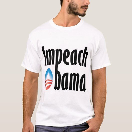 Klagen Sie Obama an T-Shirt (Vorderseite)