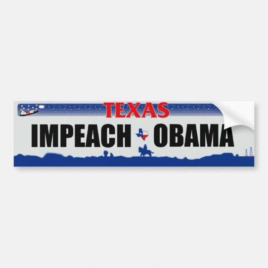 Klagen Sie Obama - Texas an Autoaufkleber (Vorne)