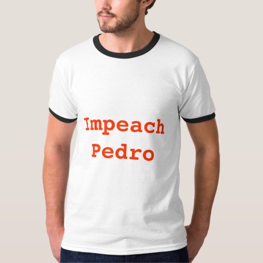 Klagen Sie Pedro an T-Shirt (Vorderseite)