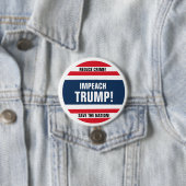 Klagen Sie Trumpf an! Button (Beispiel)