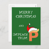 Klagen Sie Trumpf an Feiertagspostkarte (Vorne/Hinten)