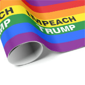 Klagen Sie Trumpf an Geschenkpapier (Rolleneckpunkt)