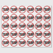 Klagen Sie Trumpf an Geschenkpapier (Flach)