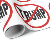 Klagen Sie Trumpf an Geschenkpapier (Rolleneckpunkt)