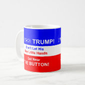 Klagen Sie Trumpf an!  Kaffee-Tasse Kaffeetasse (Vorderseite Links)