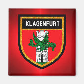 Klagenfurter Flagge Magnet (Vorne)