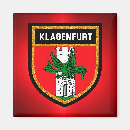 Klagenfurter Flagge Magnet (Vorne)
