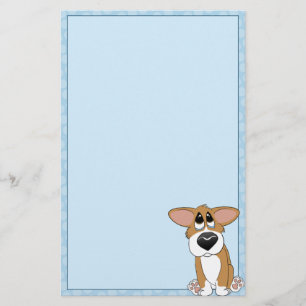 Klägliches Augencorgi-Briefpapier (unliniert) Briefpapier