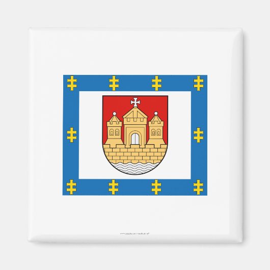 Klaipeda Landkreis Flag Magnet (Vorne)