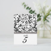 Klaltende Zelt-Tischnummer drehen Postkarte (Stehend Vorderseite)