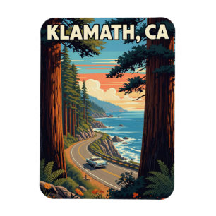 Klamath California Reise Magnet