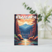 Klamath California Reise Postkarte (Stehend Vorderseite)