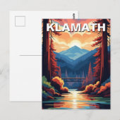 Klamath California Reise Postkarte (Vorne/Hinten)
