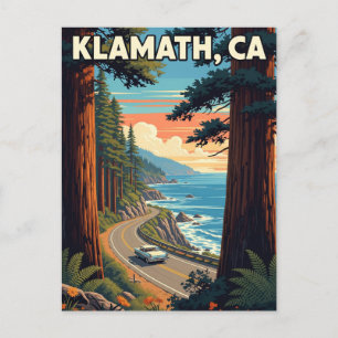 Klamath California Reise Postkarte