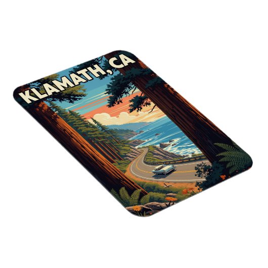 Klamath California Travel Magnet (Rechte Seite)