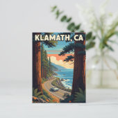 Klamath California Travel Postkarte (Stehend Vorderseite)