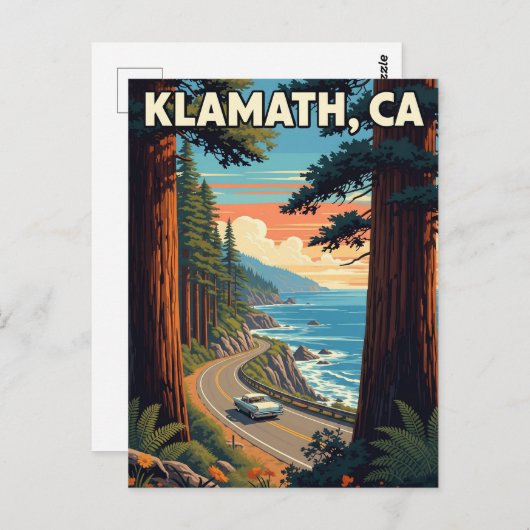 Klamath California Travel Postkarte (Vorne/Hinten)