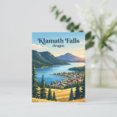 Klamath Falls, Oregon Postkarte (Stehend Vorderseite)