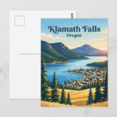 Klamath Falls, Oregon Postkarte (Vorne/Hinten)