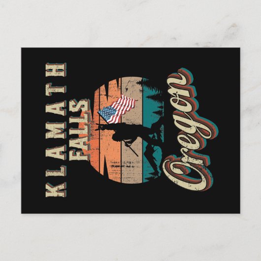Klamath Falls Oregon Postkarte (Vorderseite)
