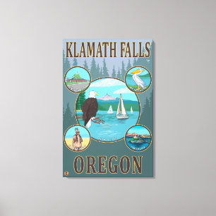 Klamath Falls, OregonScenic Travel Poster Leinwanddruck