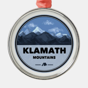 Klamath Mountains Kalifornien Oregon Camping Ornament Aus Metall