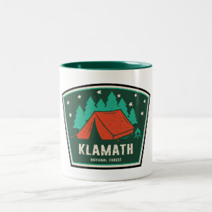 Klamath National Forest Camping Zweifarbige Tasse