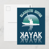Klamath River California - Kayak Postkarte (Vorne/Hinten)