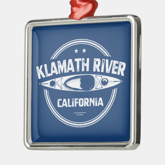 Klamath River, Kalifornien Ornament Aus Metall (Links)