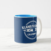 Klamath River, Kalifornien Zweifarbige Tasse (VorderseiteRechts)