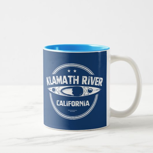 Klamath River, Kalifornien Zweifarbige Tasse (Rechts)