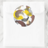 Klammer II Runder Aufkleber (Tasche)