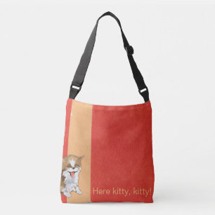 Klammer Katzenklappe hier Kitty, Kitty Tragetaschen Mit Langen Trägern