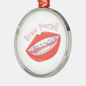 Klammer sich silbernes ornament (Links)