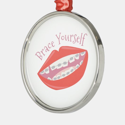 Klammer sich silbernes ornament (Links)