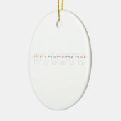 Klammer-Zähne Keramikornament (Links)