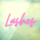 Klammern an Neonzeichen Fensteraufkleber (Blatt 3)