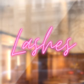 Klammern an Neonzeichen Fensteraufkleber (Blatt 2)