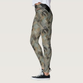 Klammern auf Holz (geknackt) Leggings (Links)