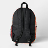 Klammern Bedruckter Rucksack (Rückseite)