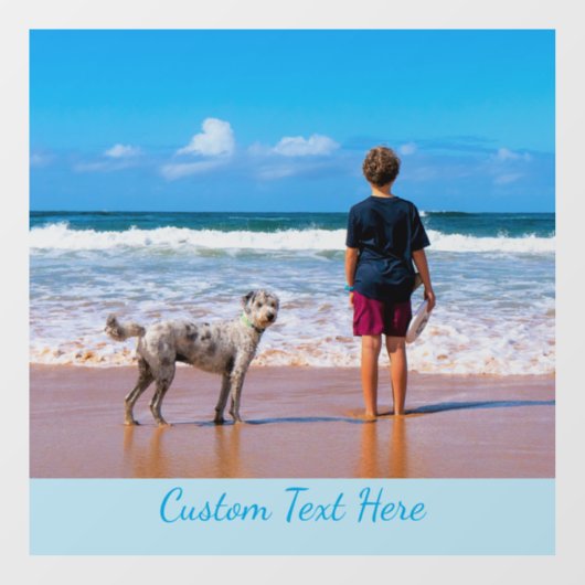 Klammern des bevorzugten Fotos mit benutzerdefinie Fensteraufkleber (Blatt)