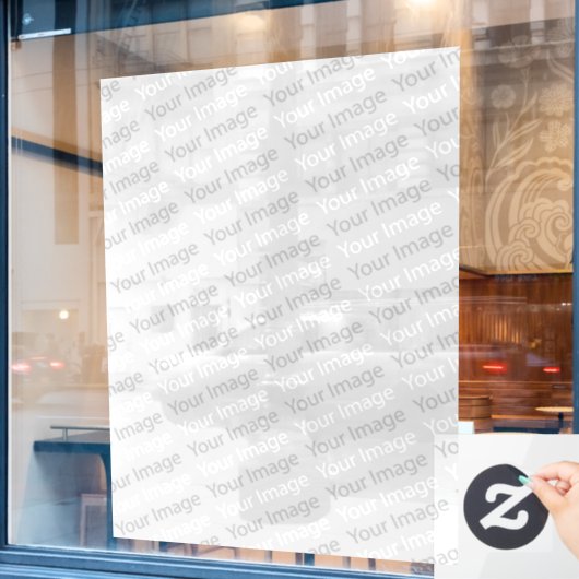 Klammern des Bildfensters Fensteraufkleber (Café-Fenster)