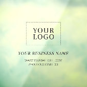 Klammern des Fensters "Benutzerdefiniertes Firmenl Fensteraufkleber (Blatt 3)