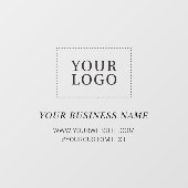 Klammern des Fensters "Benutzerdefiniertes Firmenl Fensteraufkleber (Blatt)