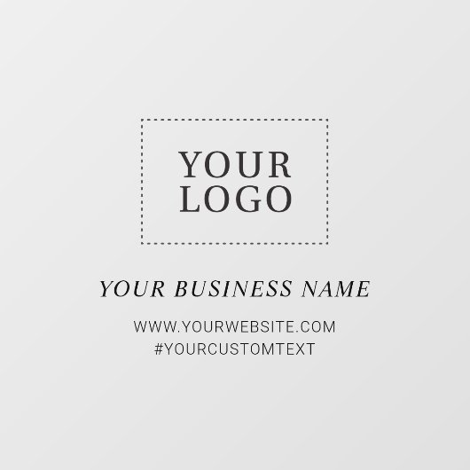 Klammern des Fensters "Benutzerdefiniertes Firmenl Fensteraufkleber (Blatt)