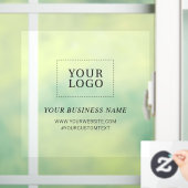 Klammern des Fensters "Benutzerdefiniertes Firmenl Fensteraufkleber (Zuhause)