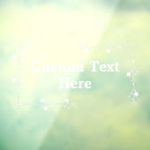 Klammern des Fensters für benutzerdefinierte Texts Fensteraufkleber (Blatt 3)